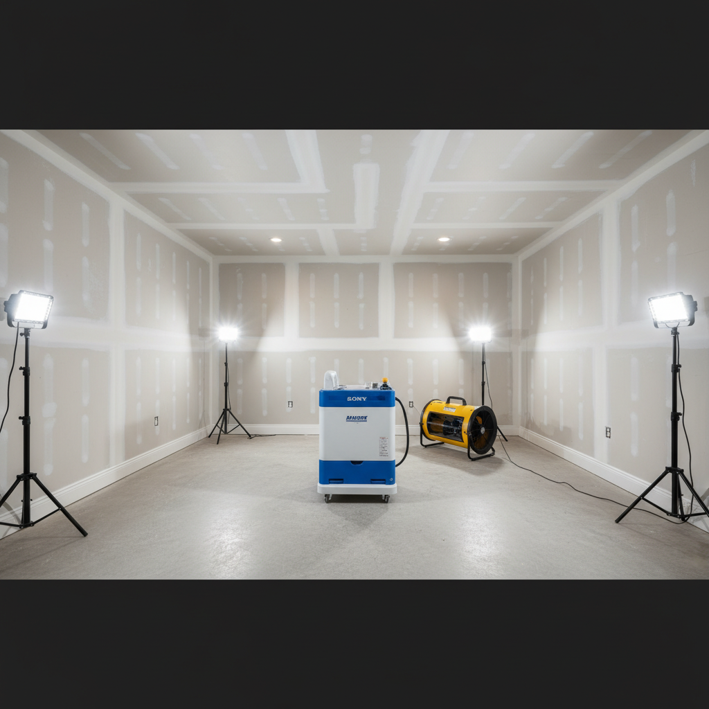 Restored basement after professional water damage restoration in Layton UT