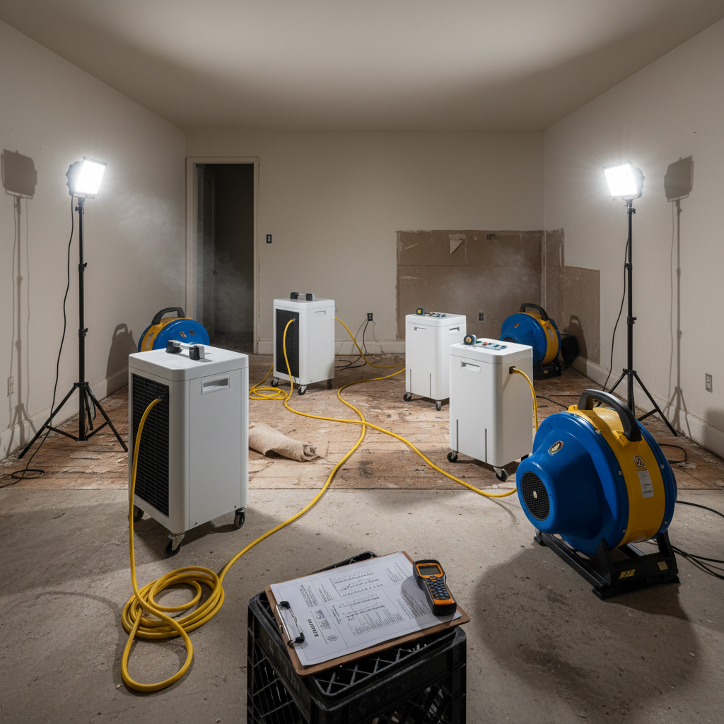 Structural drying services in Layton Utah